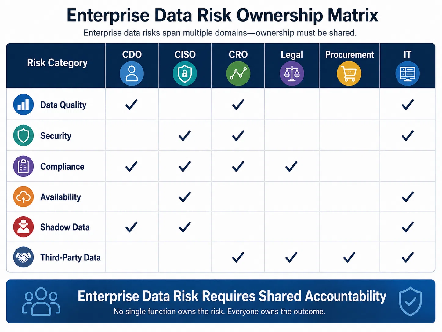 Enterprise Data Risk Ownership Matrix
