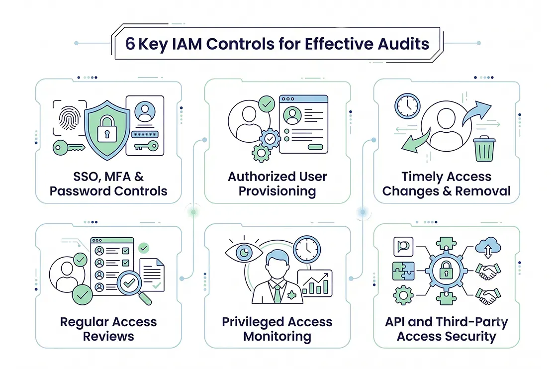 Six IAM Areas Auditors Test