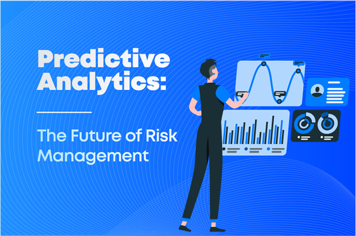 A banner image showcasing predictive analytics for risk management